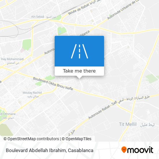 Boulevard Abdellah Ibrahim map