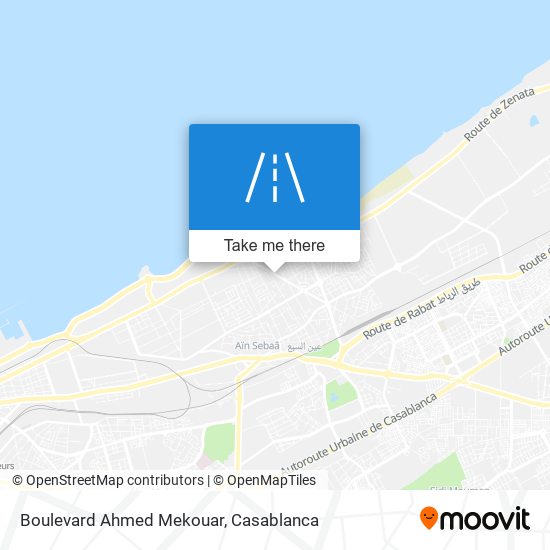 Boulevard Ahmed Mekouar map