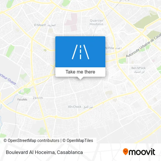 Boulevard Al Hoceima map