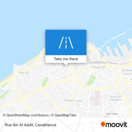 Rue Ibn Al Aadil map