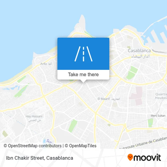 Ibn Chakir Street map