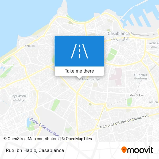 Rue Ibn Habib map