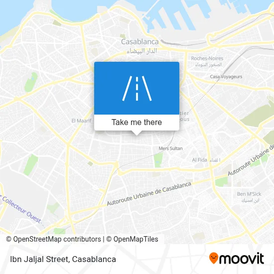 Ibn Jaljal Street map