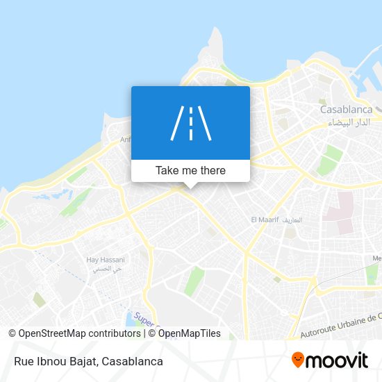 Rue Ibnou Bajat map