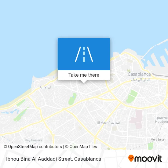 Rue Ibnou Bina Al Aaddadi map