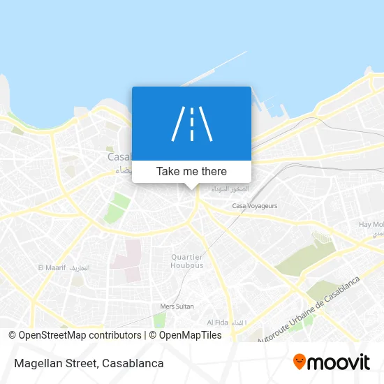Magellan Street map