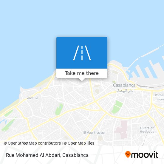 Rue Mohamed Al Abdari map