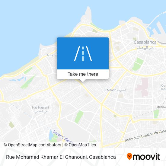 Rue Mohamed Khamar El Ghanouni map