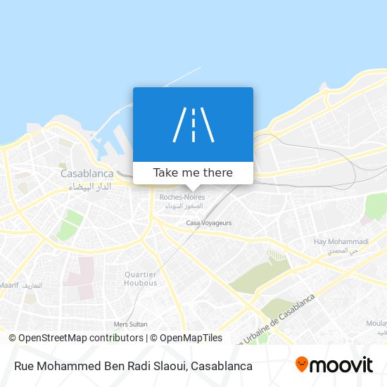 Rue Mohammed Ben Radi Slaoui map