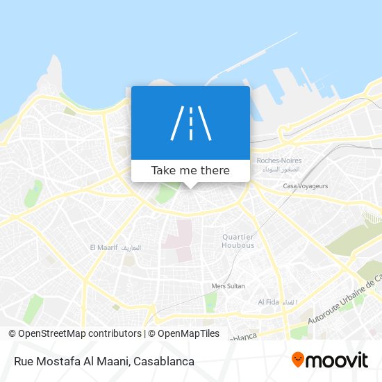 Rue Mostafa Al Maani map