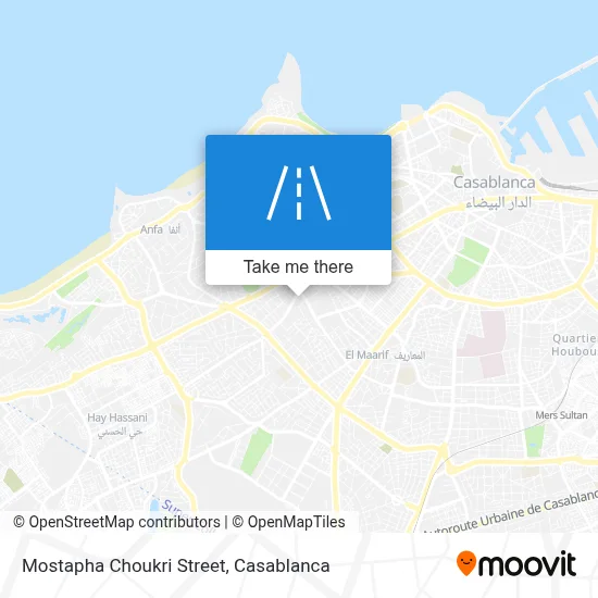Mostapha Choukri Street map