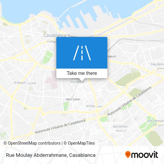Rue Moulay Abderrahmane map