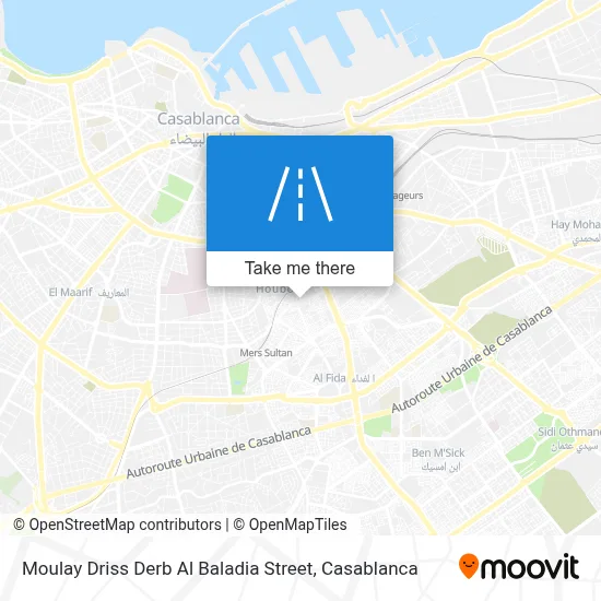 Moulay Driss Derb Al Baladia Street map