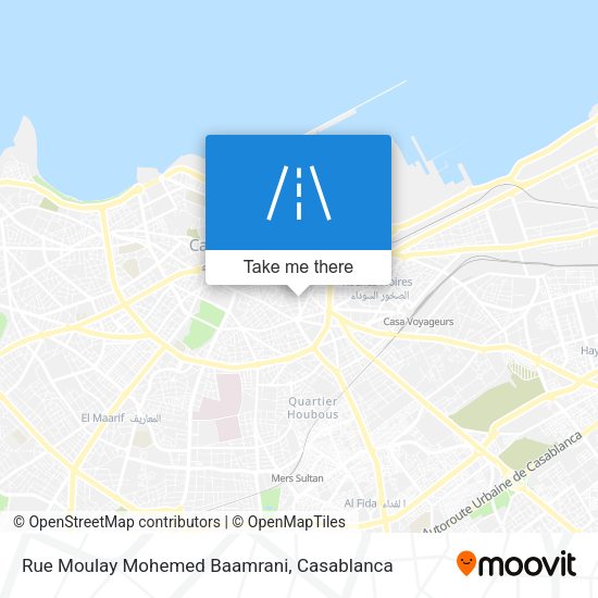 Rue Moulay Mohemed Baamrani map
