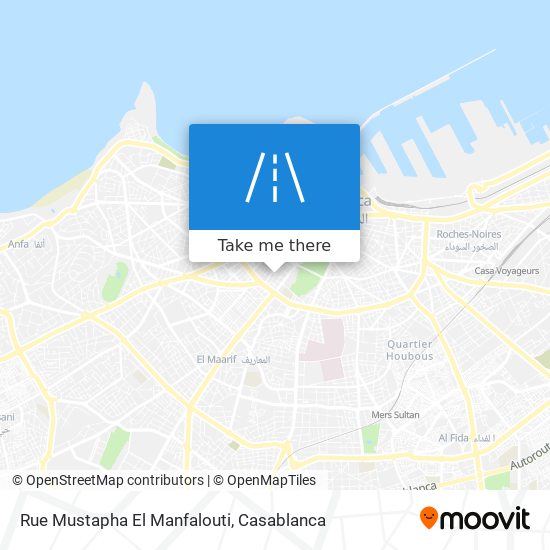 Rue Mustapha El Manfalouti map