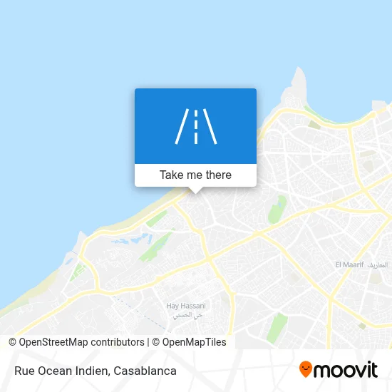 Rue Ocean Indien map