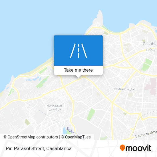 Pin Parasol Street map