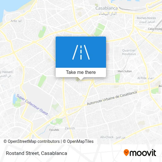 Rostand Street map