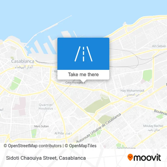 Sidoti Chaouiya Street map