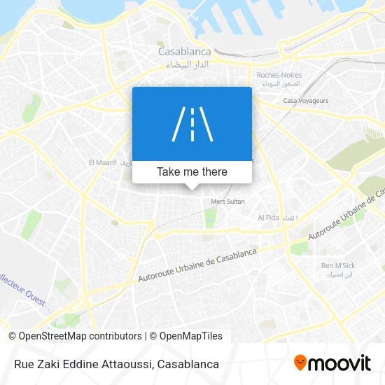 Rue Zaki Eddine Attaoussi map
