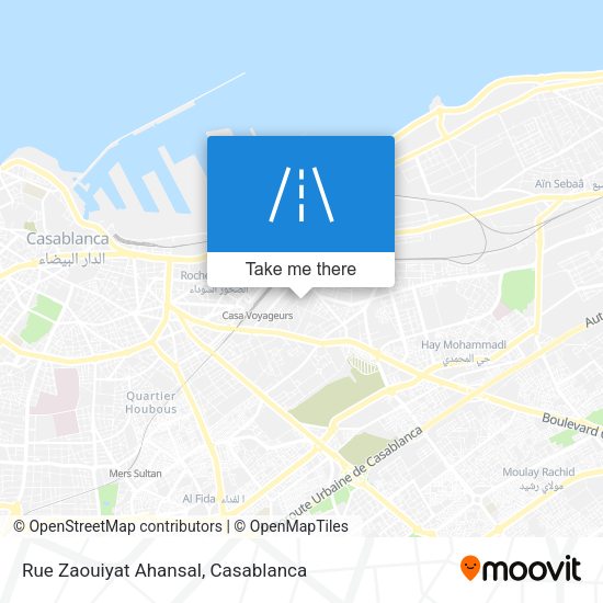 Rue Zaouiyat Ahansal map