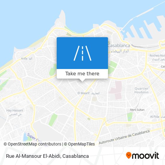 Rue Al-Mansour El-Abidi map