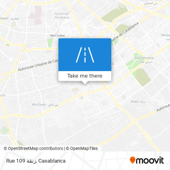 Rue 109 زنقة map