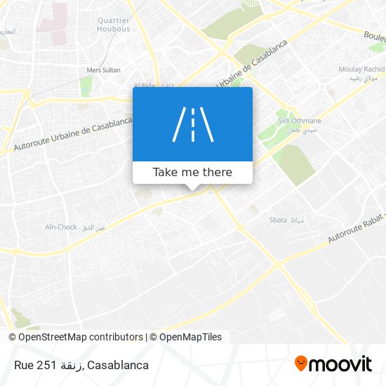 Rue 251 زنقة map