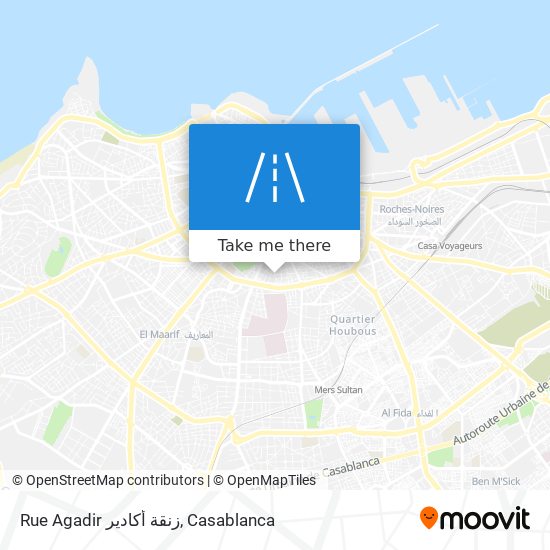 Rue Agadir زنقة أكادير map