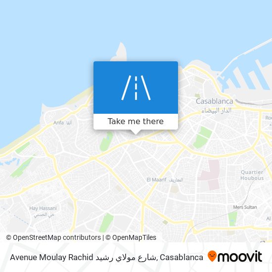 Avenue Moulay Rachid شارع مولاي رشيد map