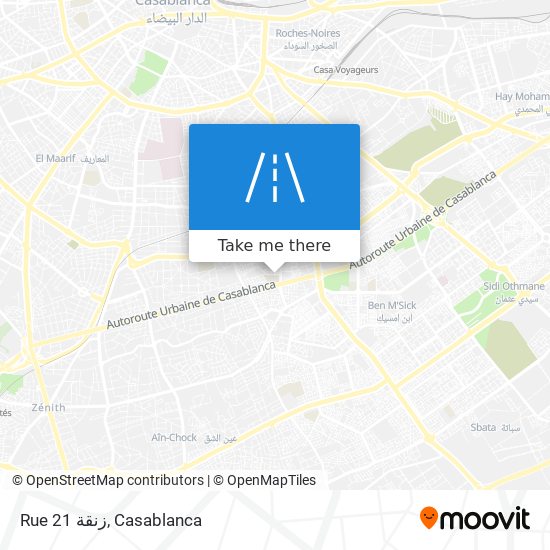 Rue 21 زنقة map