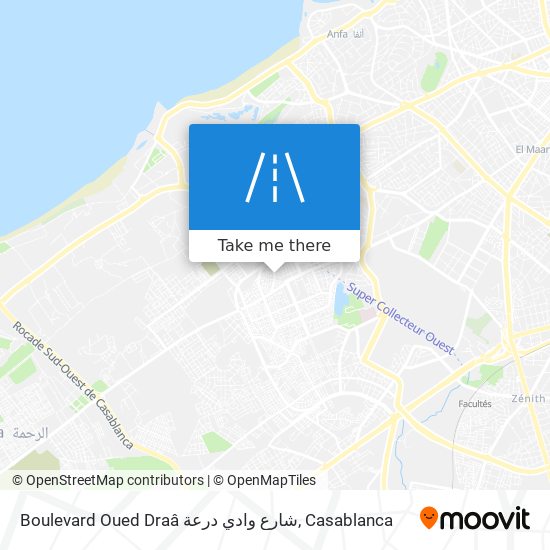 Boulevard Oued Draâ شارع وادي درعة map