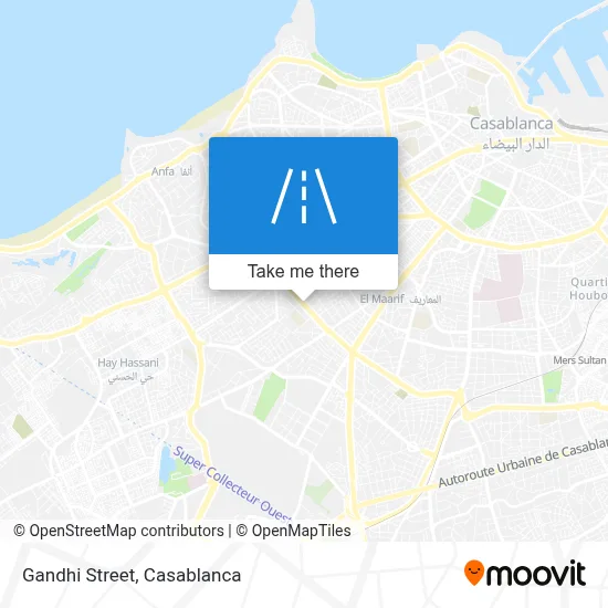 Gandhi Street map