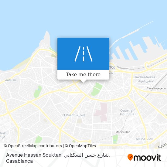 Avenue Hassan Souktani شارع حسن السكتاني map