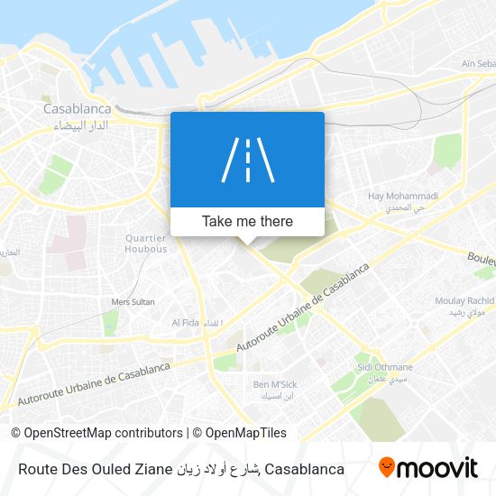 Route Des Ouled Ziane شارع أولاد زيان map