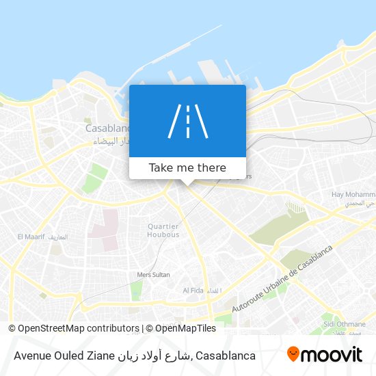 Avenue Ouled Ziane شارع أولاد زيان map