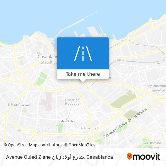 Avenue Ouled Ziane شارع أولاد زيان plan