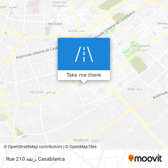 Rue 210 زنقة map