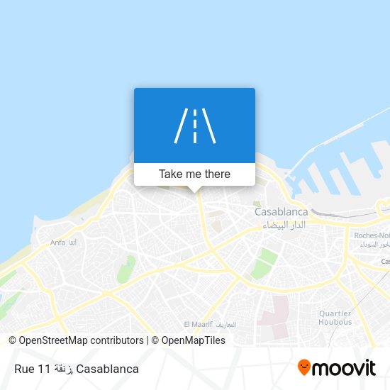 Rue 11 زنقة map