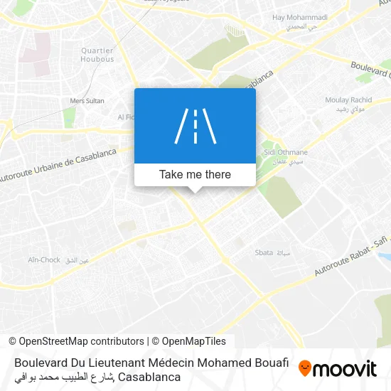 Boulevard Du Lieutenant Médecin Mohamed Bouafi شارع الطبيب محمد بوافي map