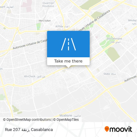 Rue 207 زنقة map