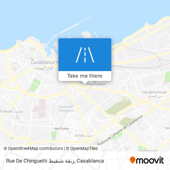 Rue De Chinguetti زنقة شنقيط plan