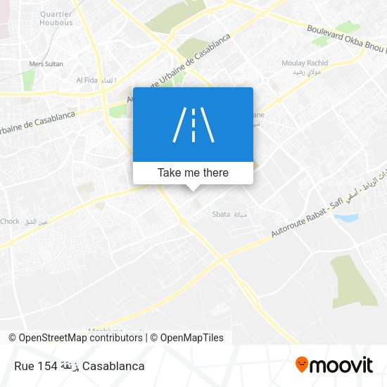 Rue 154 زنقة map
