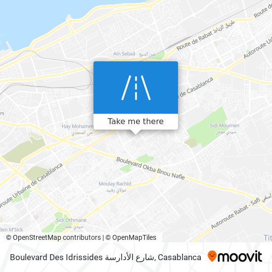 Boulevard Des Idrissides شارع الأدارسة plan