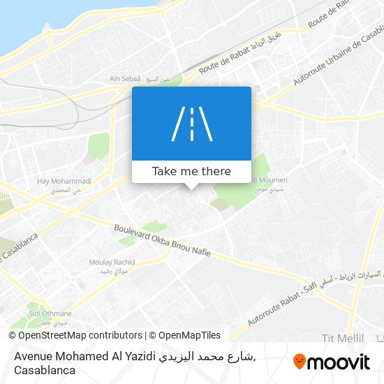 Avenue Mohamed Al Yazidi شارع محمد اليزيدي map
