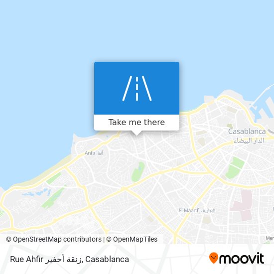 Rue Ahfir زنقة أحفير map