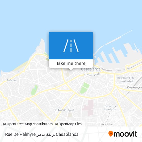 Rue De Palmyre زنقة تدمر map