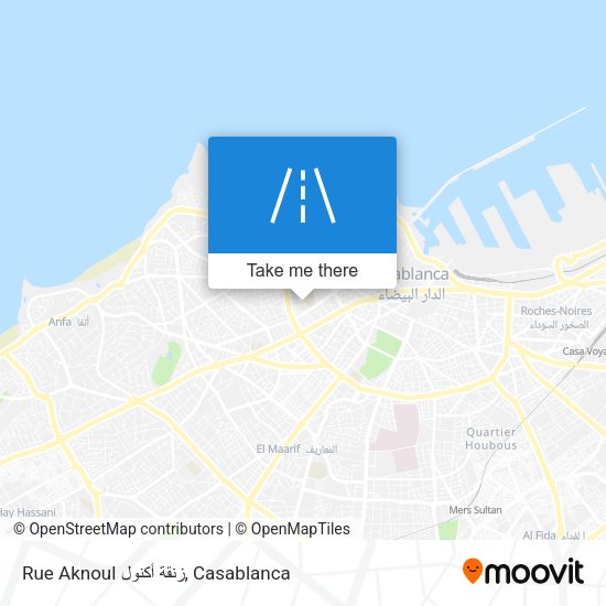 Rue Aknoul زنقة أكنول map