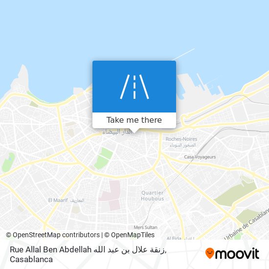 Rue Allal Ben Abdellah زنقة علال بن عبد الله map