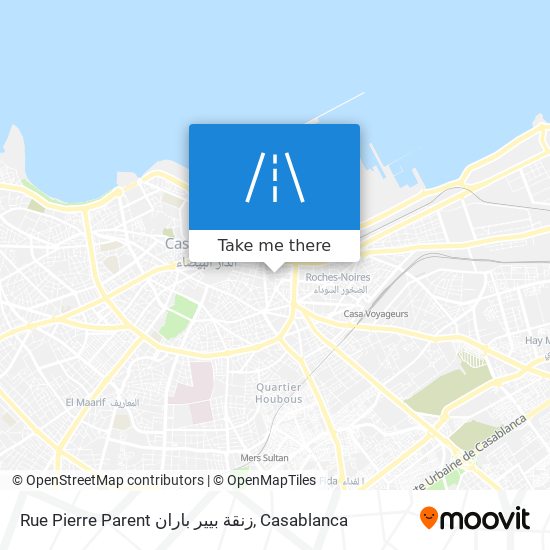 Rue Pierre Parent زنقة بيير باران plan